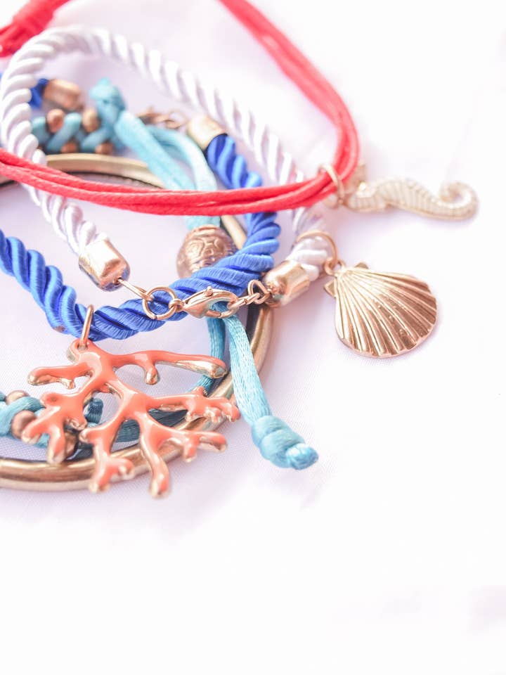 Briella Beach Life Bangle Stack for wholesale by Pyzis