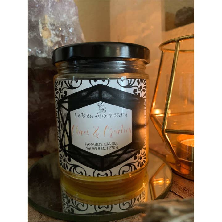 Kerze Chaos und Schöpfung für den Großhandel von Le’bleu Apothecary