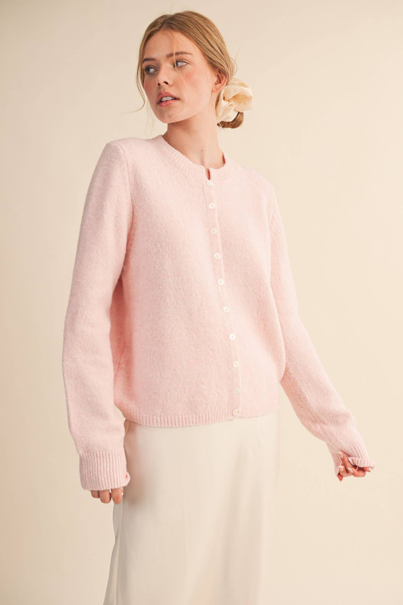 &MERCI - Wholesale Cardigan - Women's - MARLED KNIT SWEATER CARDIGAN MSW112489