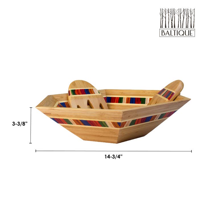 Totally Bamboo - Vendita all'ingrosso Insalatiera - Set Ciotola per Insalata con Posate Marrakesh Baltique® della collezione Totally Bamboo5