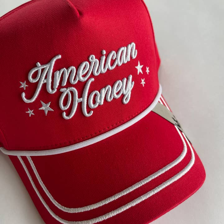 America250🇺🇸 AMERICAN HONEY Vintage Truckerkeps för wholesale av AshleighDesignCo