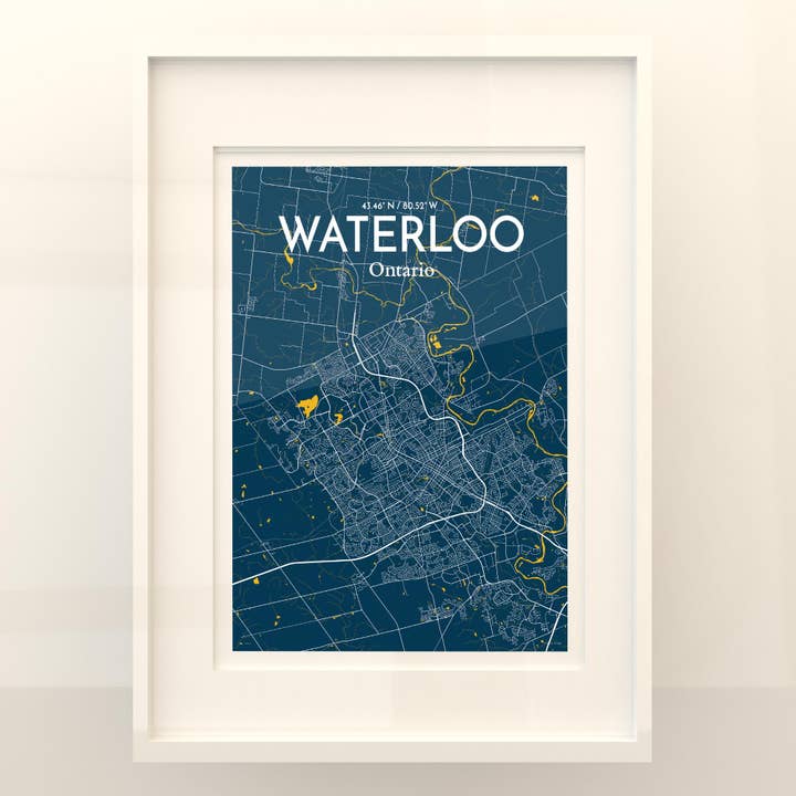 OurPoster.com - Wholesale Poster - Waterloo City Map Poster173