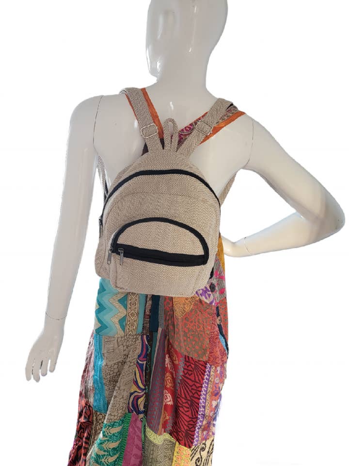 BA737 Cotton Small Backpack for wholesale by Evergreen Guardian Imports