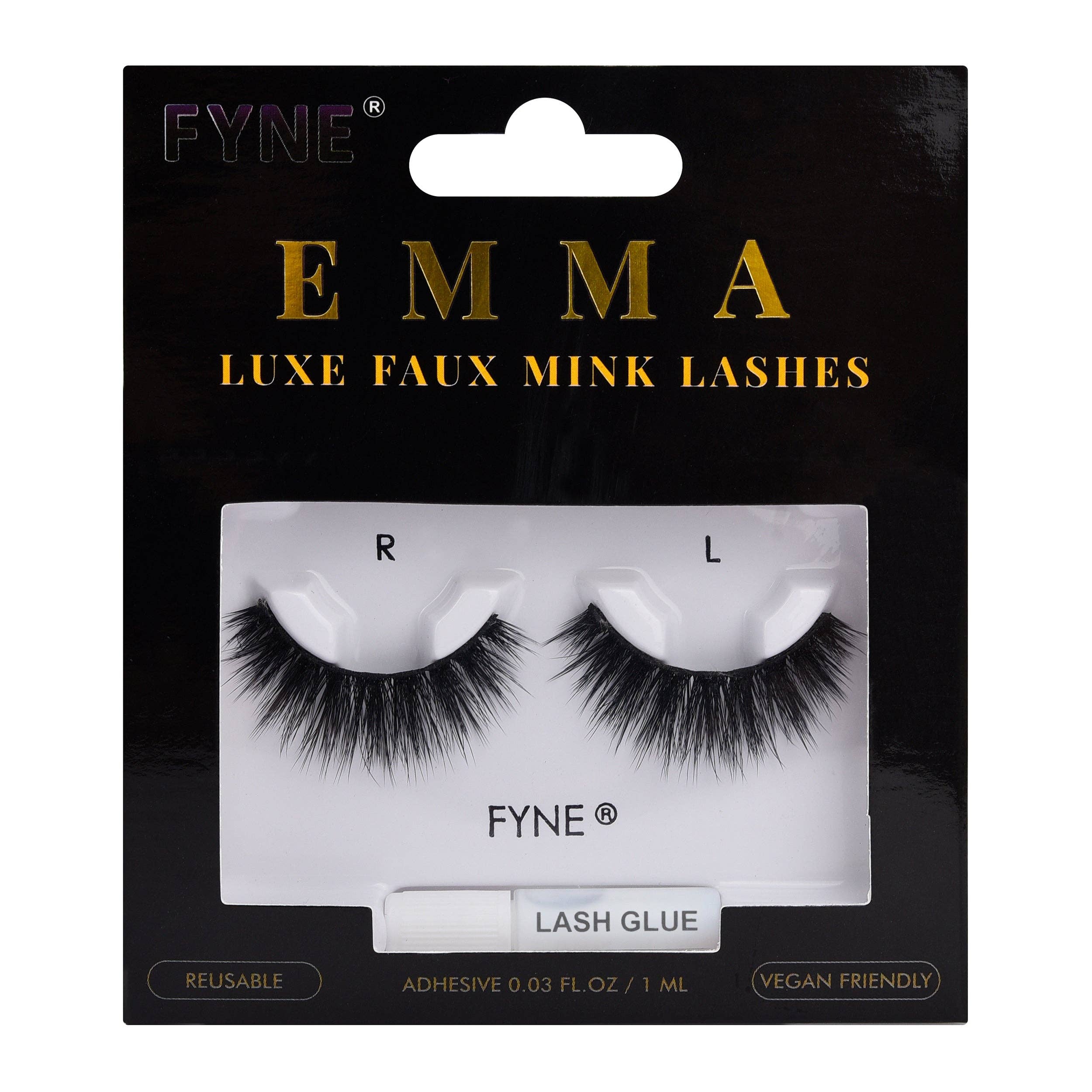 Fine Lines (UK) Ltd - Wholesale False/Fake Eyelashes - Emma, Strip Eyelashes0