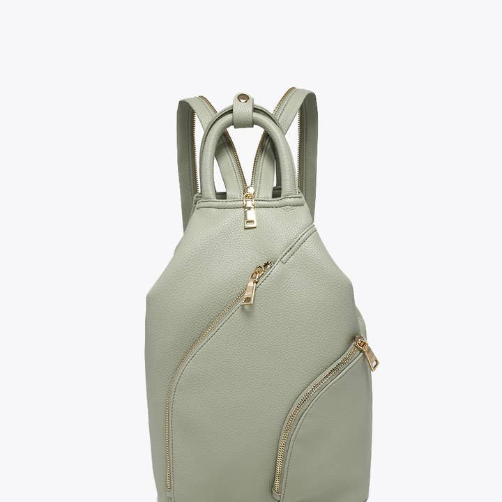 Jen & Co. - Wholesale Backpack - Women's - BP2687 Maura Diagonal Zipper Backpack