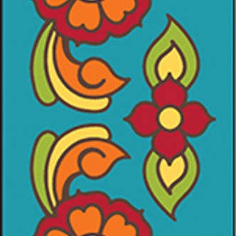 Talavera Flowers 3x6 Tile (3083) for wholesale by Earthtones Tile