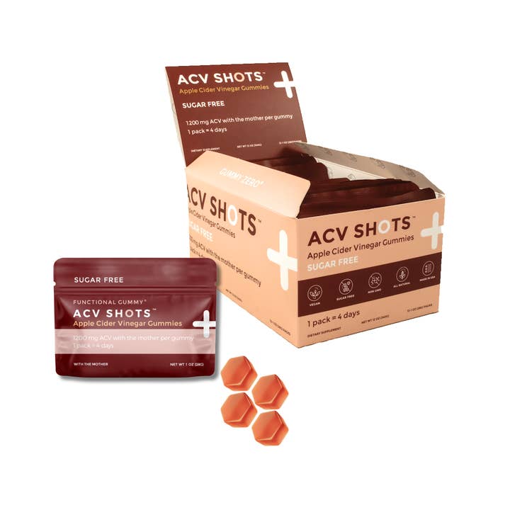 Seattle Gummy Company - Wholesale Oral Supplement/Vitamin - Apple Cider Vinegar Shots SUGAR FREE 48-Servings | 12-Pack3