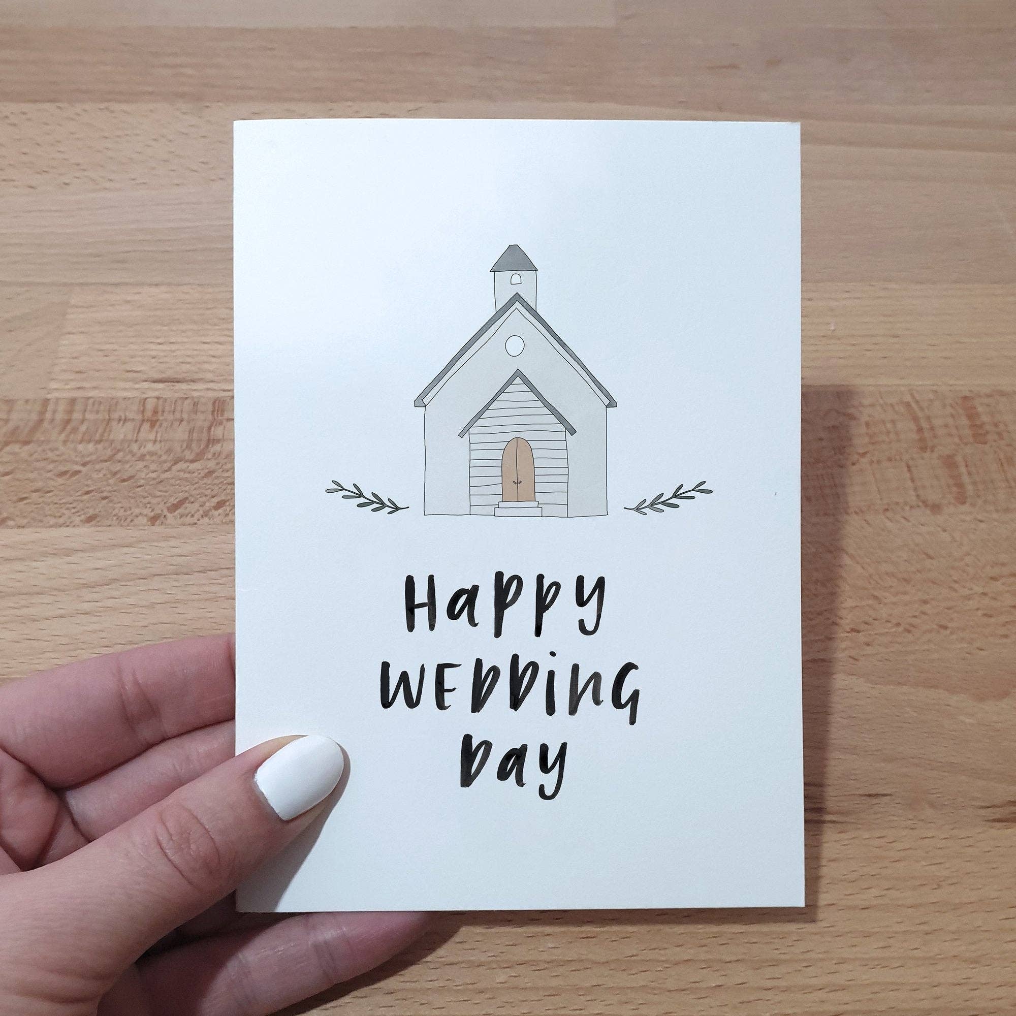 In the Daylight – wholesale Bröllopskort – Grattis bröllopsdag kapell hälsningskort2