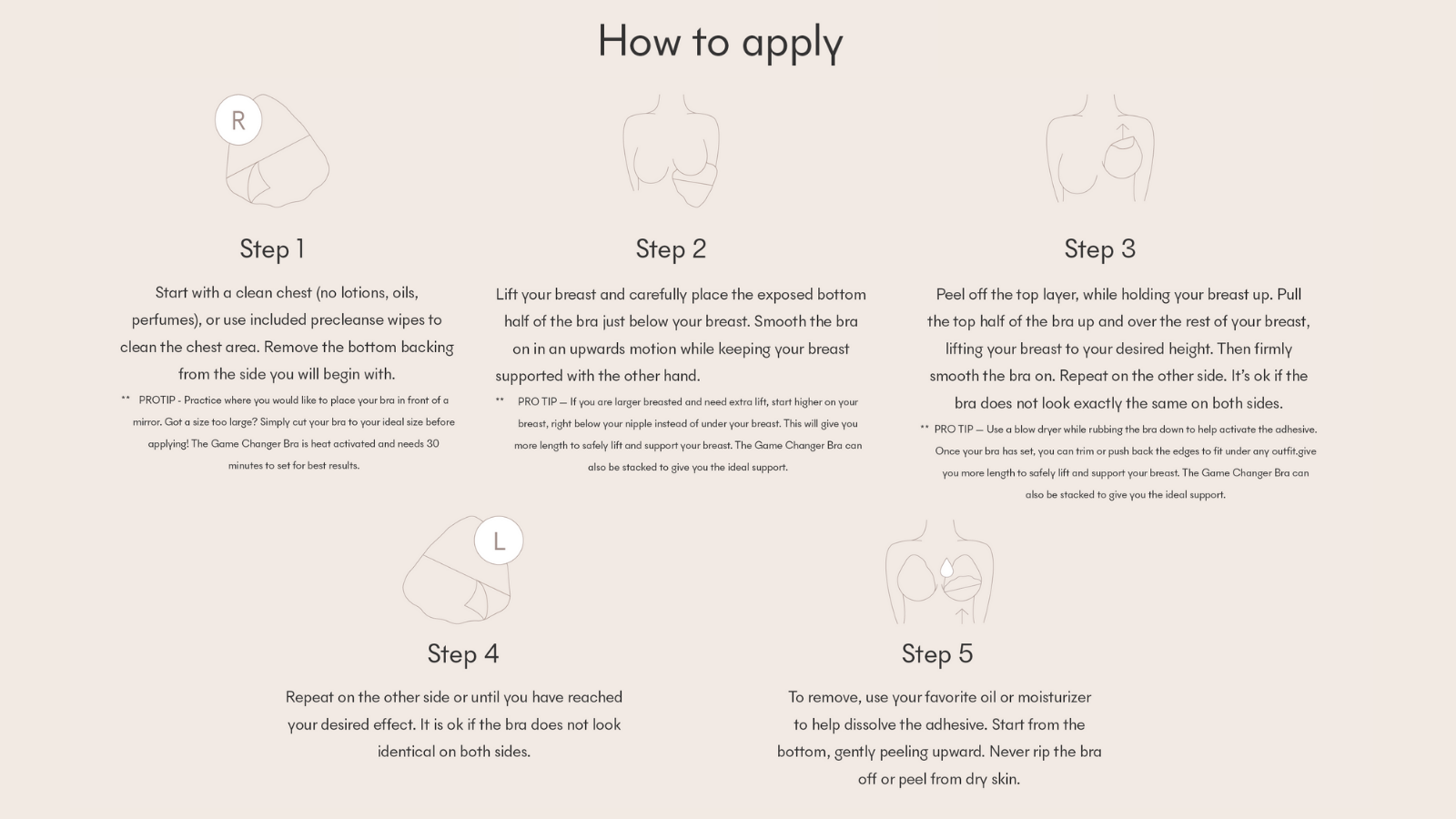 NOOD - Wholesale Nipple Pasties - Women's - Game Changer | Lift & Shape Adhesive Hemp Bra15