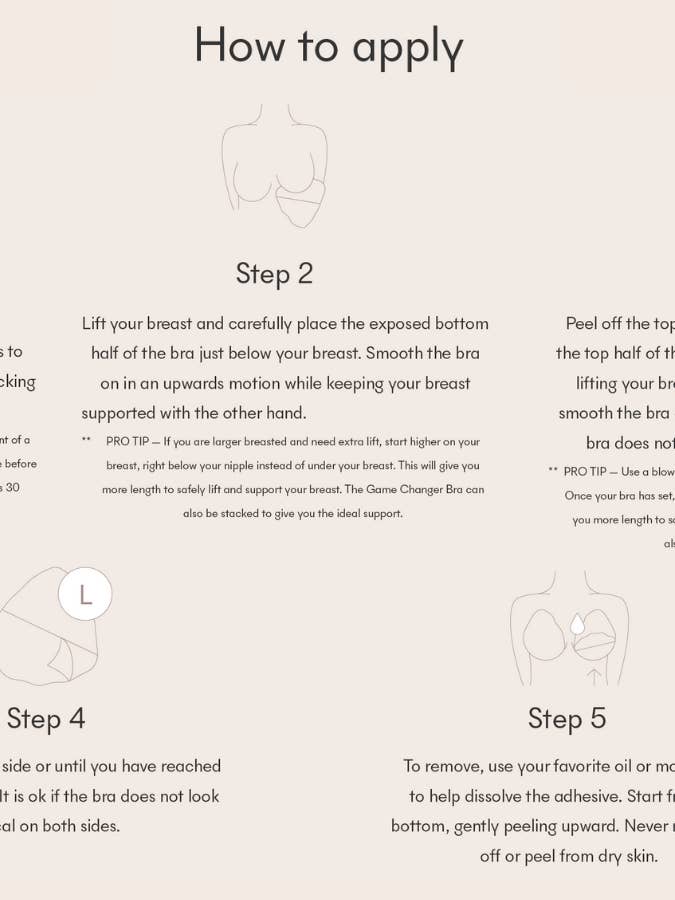 NOOD - Wholesale Nipple Pasties - Women's - Game Changer | Lift & Shape Adhesive Hemp Bra15