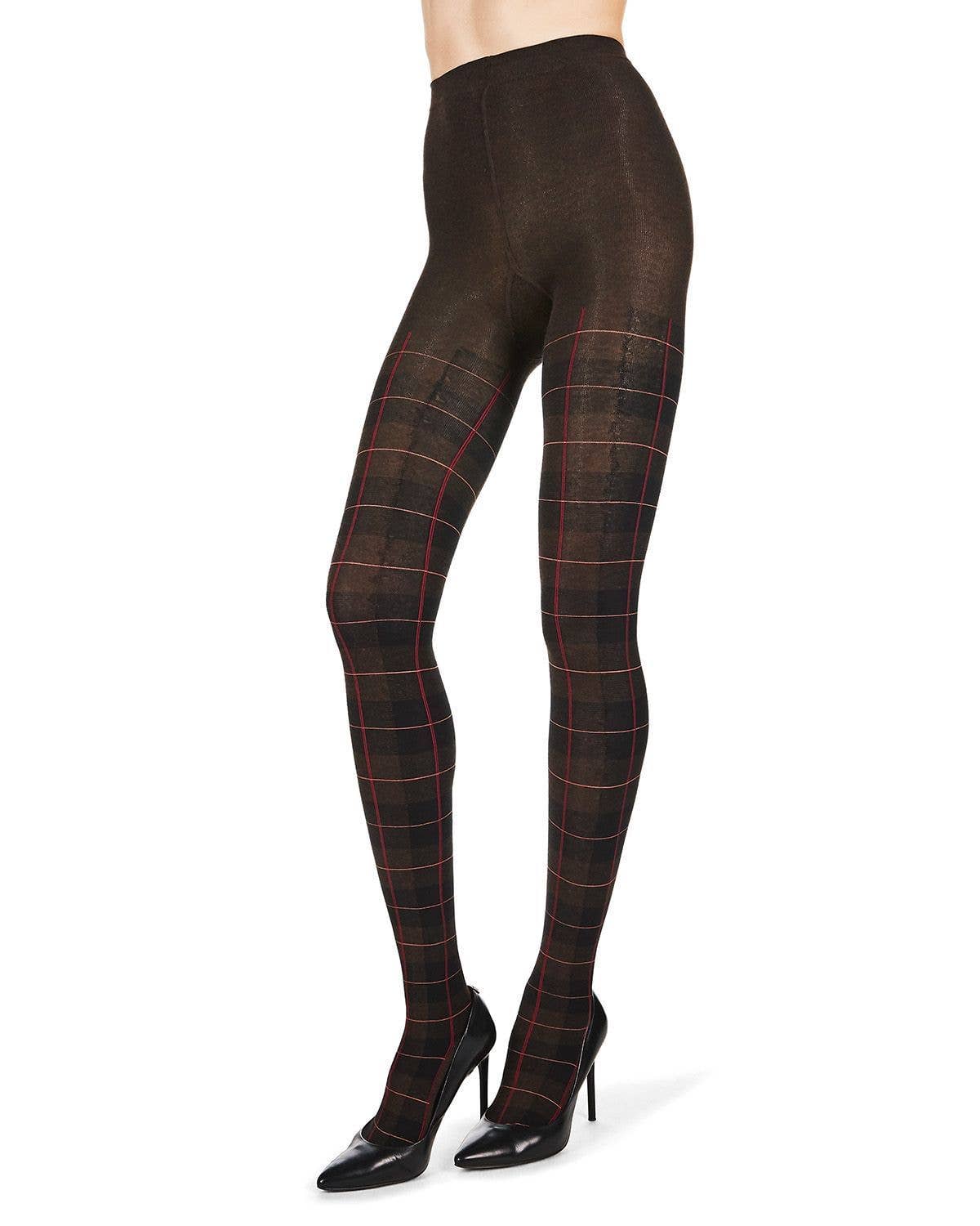 Infinity Classics International Inc. - Wholesale Tights - Women's - MeMoi Glasgow Plaid Sweater Tights5