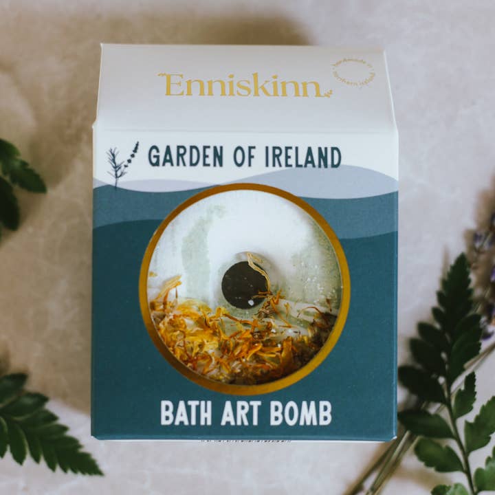 Bath Bomb - Lavender Rosemary Sage - Garden of Ireland for wholesale by Enniskinn - Handmade N.Irish Selfcare