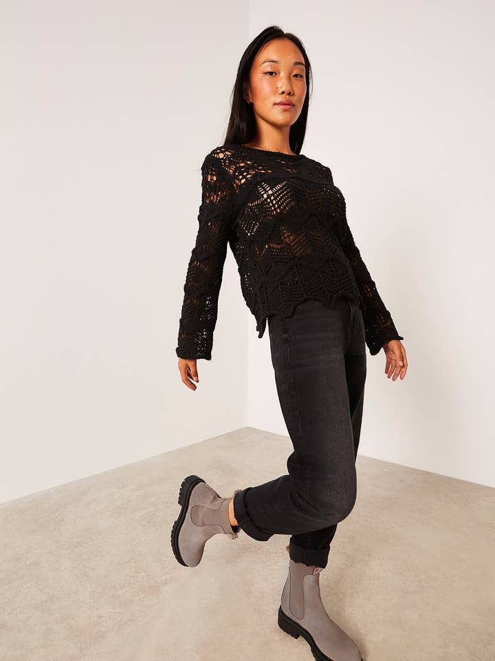 KELLY TAUPE - Chunky Ankle Boots for wholesale by KMB Shoes