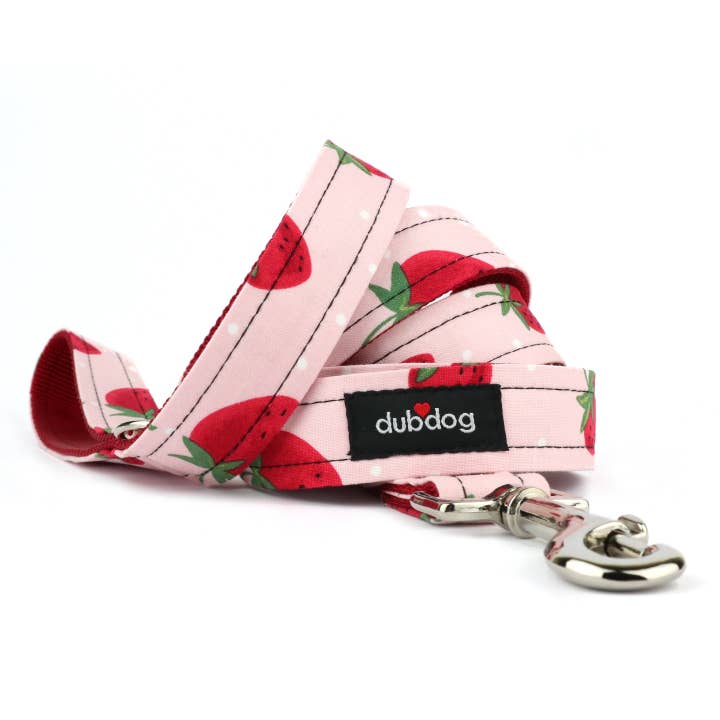 Strawberry Dog Leash for wholesale by Dubdog Designs