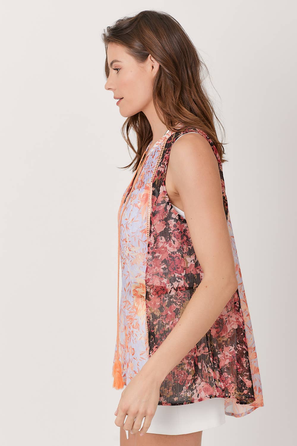 Mystree - Wholesale Blouse - Women's - 60701 Mixed Print Flowy Top3