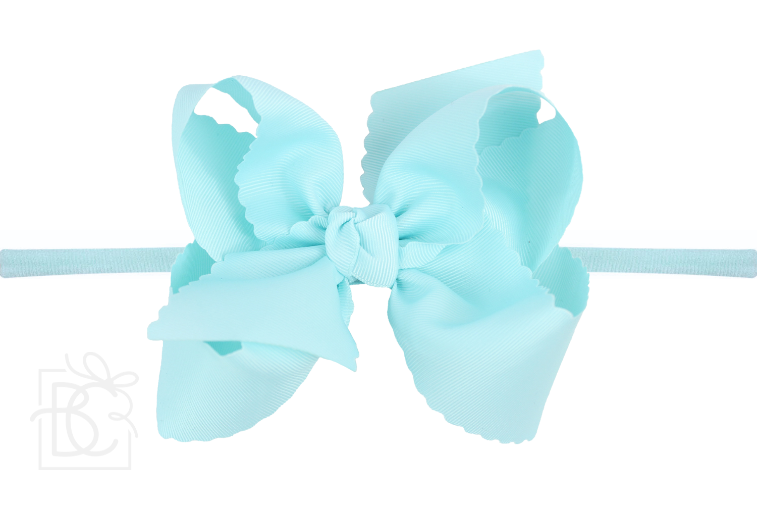 Beyond Creations, LLC - Venta al por mayor Cinta para el pelo - Niños - DIADEMA TIPO PANTIMEDIAS DE NAILON DE 1/4 PULGADAS CON LAZO EN EL BORDE FESTONEADO38