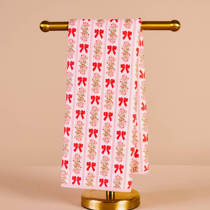 Waffle Tea Towel-Oh So Merry for wholesale by The Darling Effect