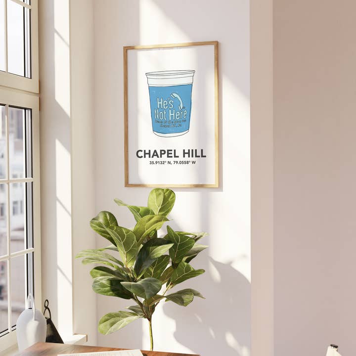 Nixie - Wholesale Art Print - UNC Chapel Hill Blue Cup Art Print1