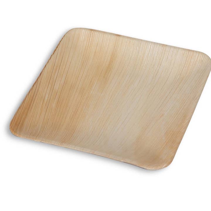 GNB S.r.l. (BioChic) - Wholesale Disposable Plate - Compostable palm leaf plate Square 15x15cm0