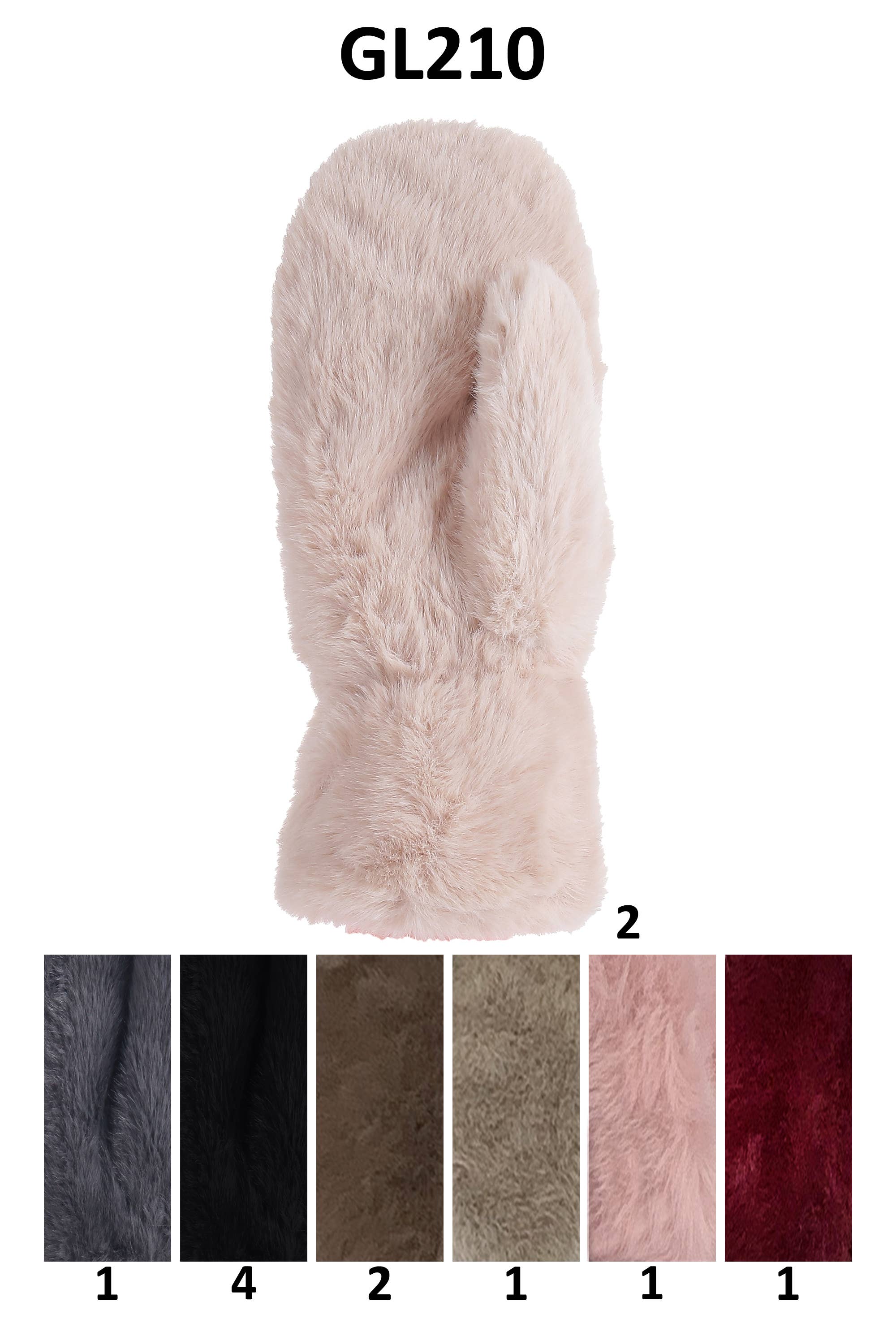 Jasper Trading LLC - Wholesale Mittens - Women's - GL210 - Ladies Mitten Gloves (12PCS)