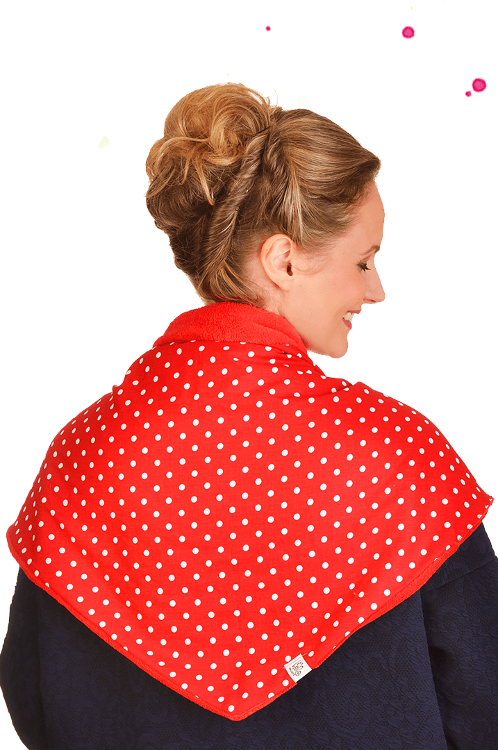 Wishproject - Wholesale Scarf - Women's - Triangular scarf | toadstool | red & dots1