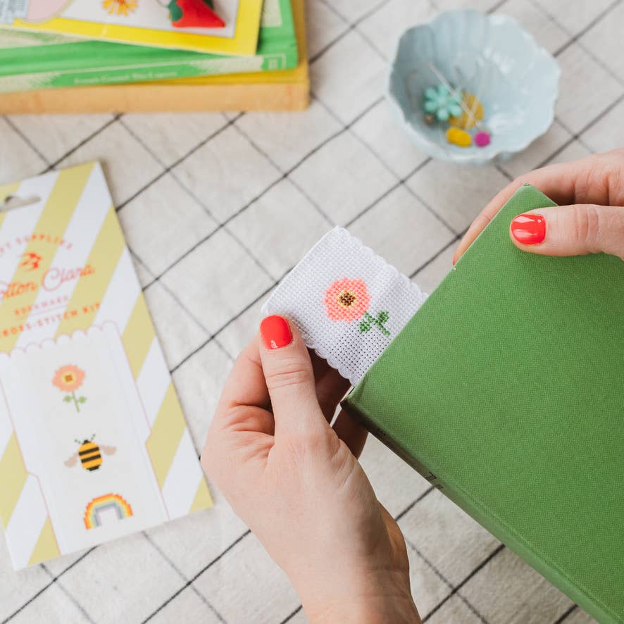 Cotton Clara Craft Kits & Supplies - Venta al por mayor Kit de manualidades - Kit de Punto de Cruz de Arcoíris de la Naturaleza para Marcador de Libros, Apto para Principiantes12