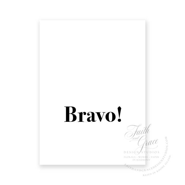 Bravo ! Carte de voeux pour la vente par Faith and Grace Design Studios