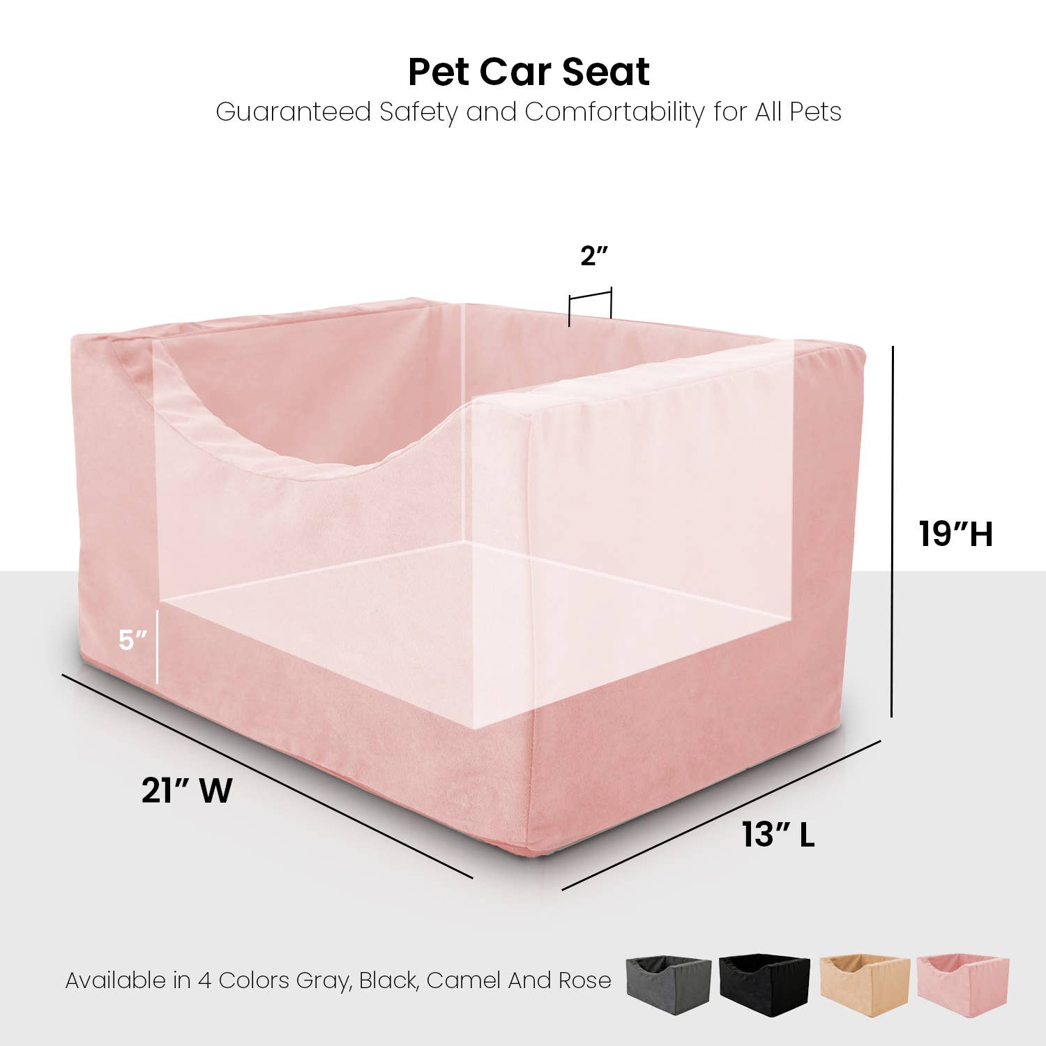 Precious Tails - Wholesale Pet Carrier - Cat/Dog - Precious Tails High Density Foam Pet Booster Seat2