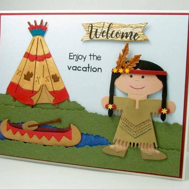 Ecstasy Crafts Distributing – Engroshandel Håndværk forsyninger – Frantic Stamper Precision Die - Indianske ikoner2