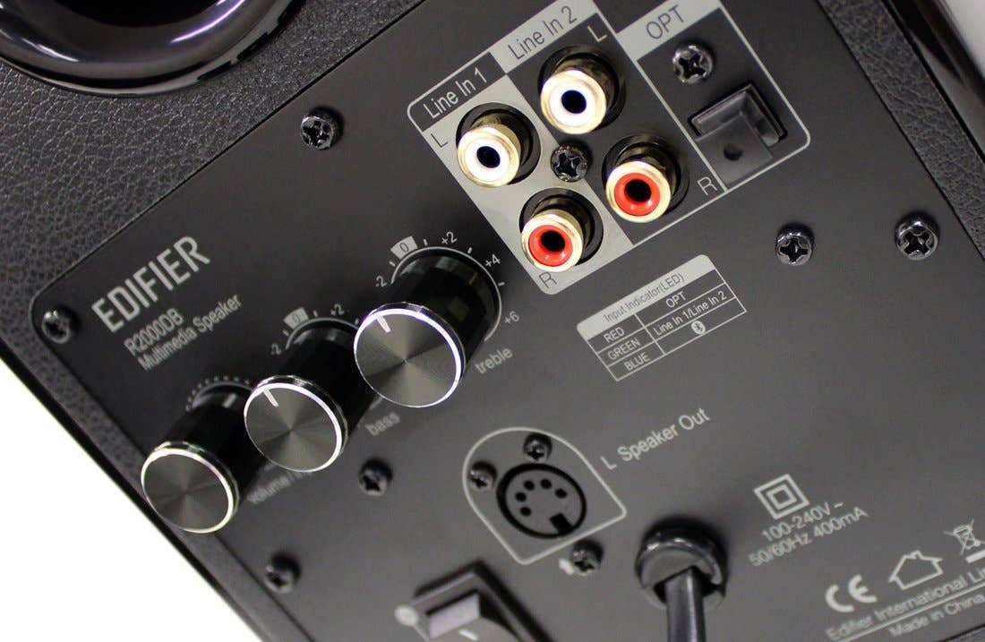 Sixale - Wholesale Speakers - Edifier R2000DB Powered Bluetooth Bookshelf Speakers - Optical Input - Wood3