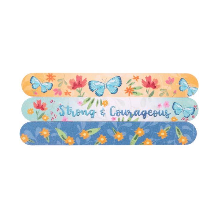 Divinity Boutique - Wholesale Nail File - Emery Board Set: Strong & Courageous