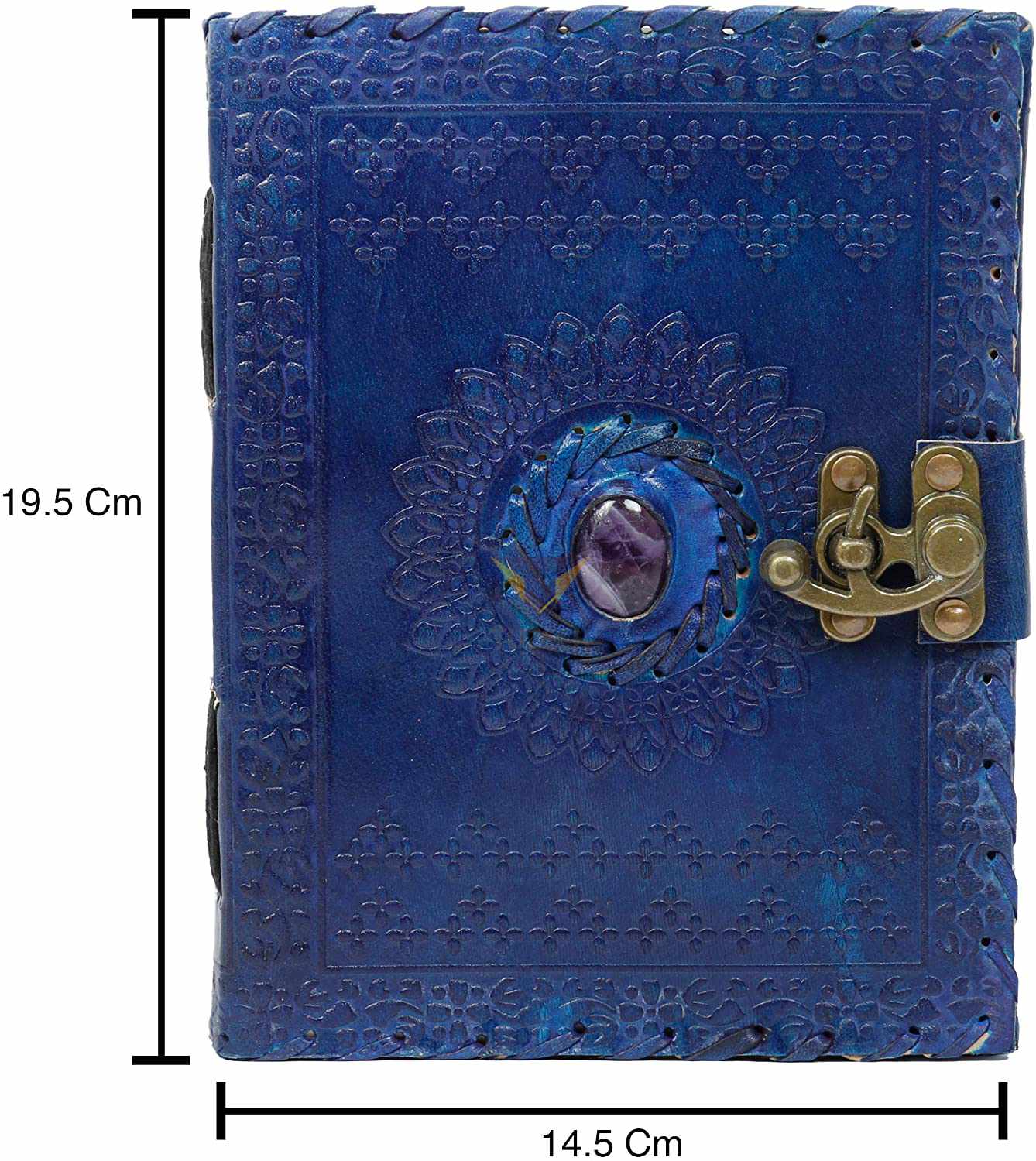 Tuzech Leather - Wholesale Journal/Diary - TUZECH Handmade Office Home Daily Use, Poem Writing Beautiful Pure Leather Luck Stone Bound Journal/Diary with C-Lock for Men and Women 8 Inches17