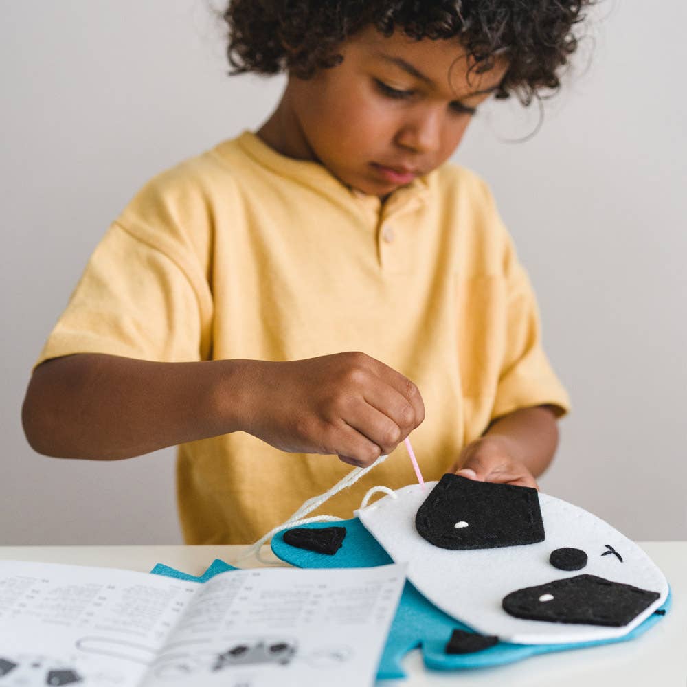 aPunt Barcelona - Vendita all'ingrosso Kit per lavoretti fai da te - Bambini - Kit regalo per bambini per creare una borsa: procione3