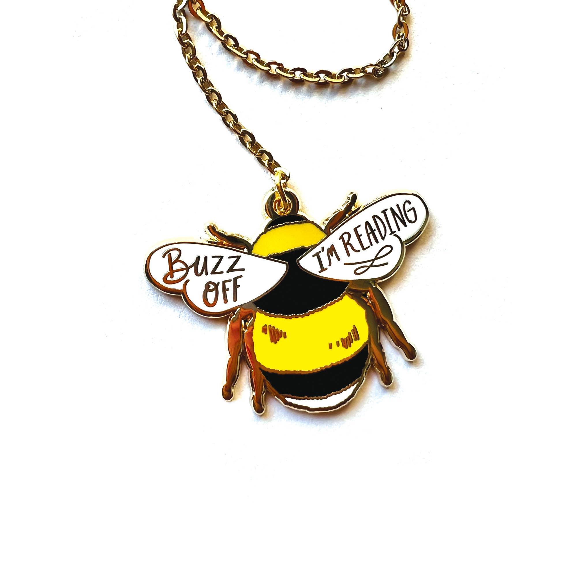 Pineapple Sundays Design Studio - Wholesale Bookmark - Bumble Bee Enamel Bookmark Charm3