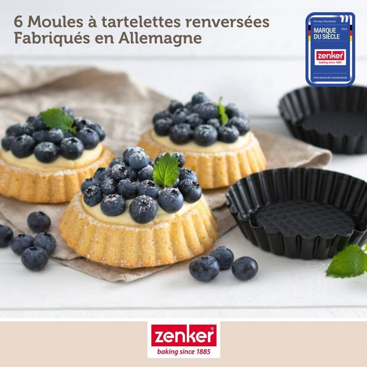 Zenker – wholesale Baking dish – Zenker Black Metallic Tart Pans, Set of 62
