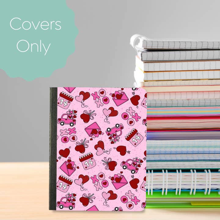 XOXO-Mini Composition Notebook Cover for wholesale by Oily Graphic Creations