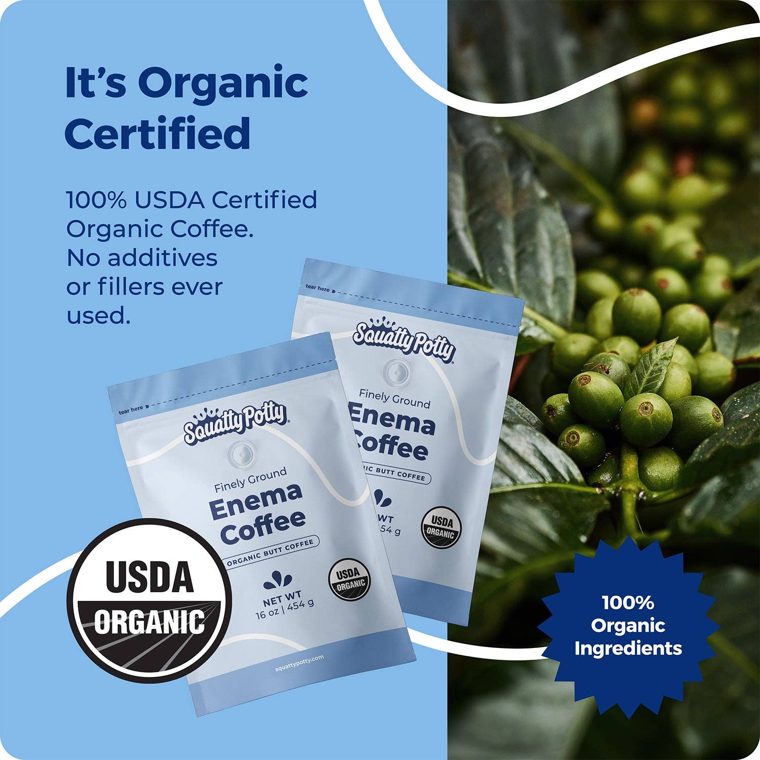 Squatty Potty – wholesale Coffee beans – Squatty Potty Enema Coffee 1lb8