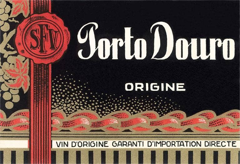 Found Image Press - Wholesale Magnet - Magnet BV-129 Porto Douro Port Label0