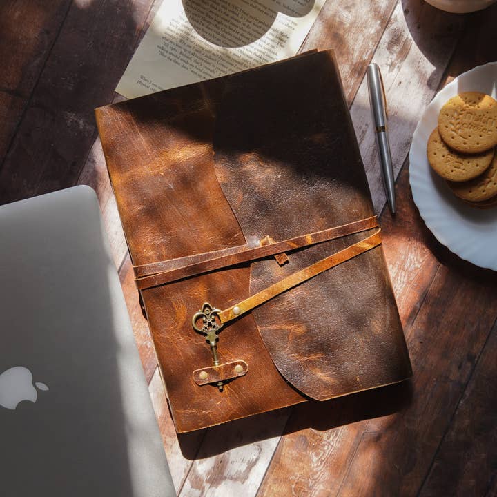 Heritage A4 Vintage Leather Journal Notebook for wholesale by MLC