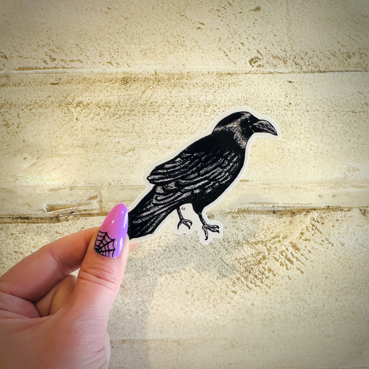 NOMAD Moon Magic – Engroshandel Klistermærke – Witchy Raven Glossy Sticker, Håndlavet og håndillustreret3