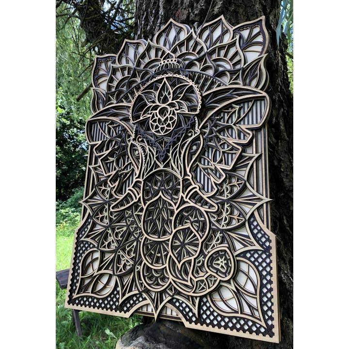 Elephant Mandala, Spiritual Decor, Spiritual Gifts for wholesale by BHDecor