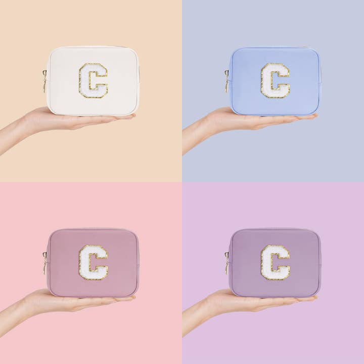 wandf – Großhandel Schmink-/Kosmetiktasche – Personalisierte Monogramm-Tasche Mini Initialen Schminktasche14