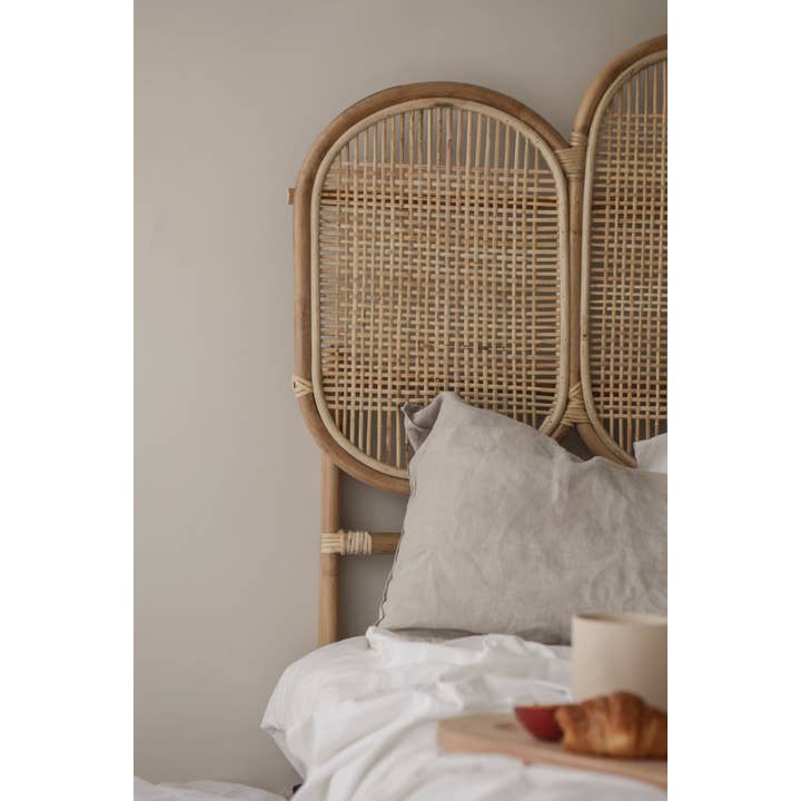 The Straw Studio - Wholesale Headboard - Rattan Headboard - Fan Shaped