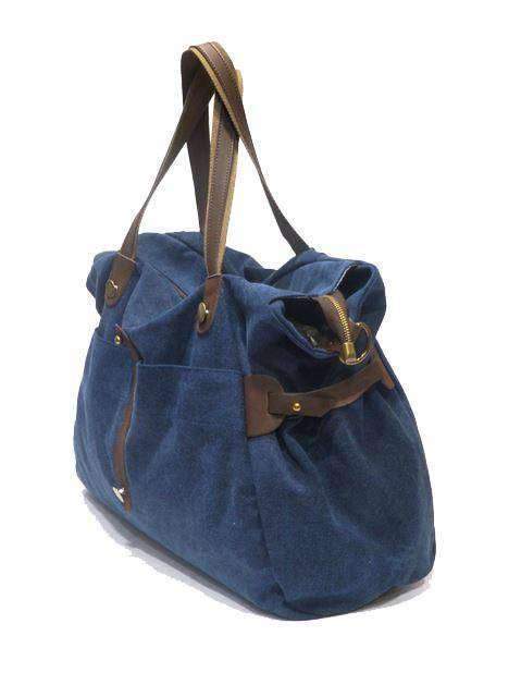 ZEDE PARIS - Wholesale Weekender Bag - Women's - SAINT-LAZARE - Weekend travel sports bag in canvas and leather36