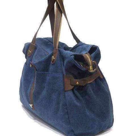 ZEDE PARIS - Wholesale Weekender Bag - Women's - SAINT-LAZARE - Weekend travel sports bag in canvas and leather36