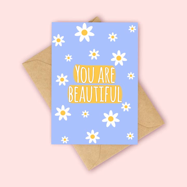 Biglietto You are beautiful per la vendita all'ingrosso da parte di Peach and Mimi