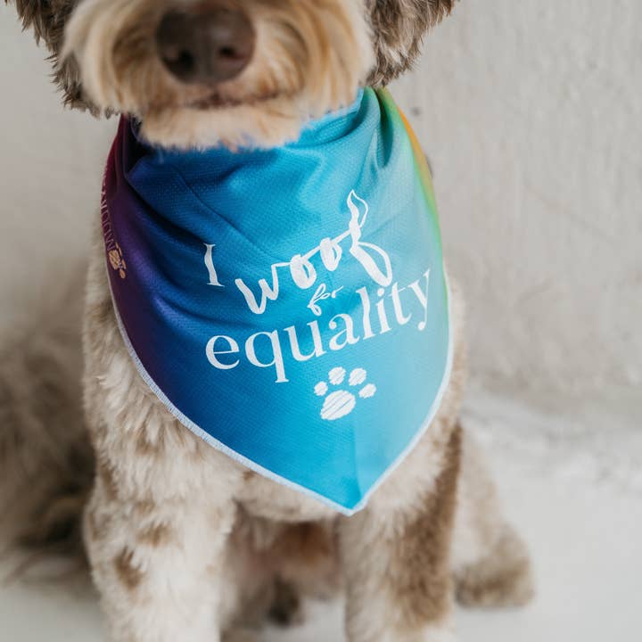 dexypaws - Wholesale Pet Bandana - Dog - Bandana "I Woof For Equality"