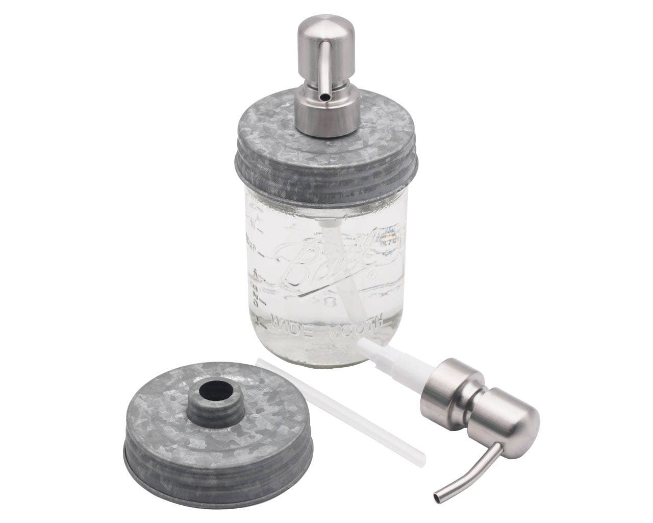 Mason Jar Lifestyle - Wholesale Soap Dispenser - Satin / Brushed Finish Soap Pump Dispensers for Mason Jars4