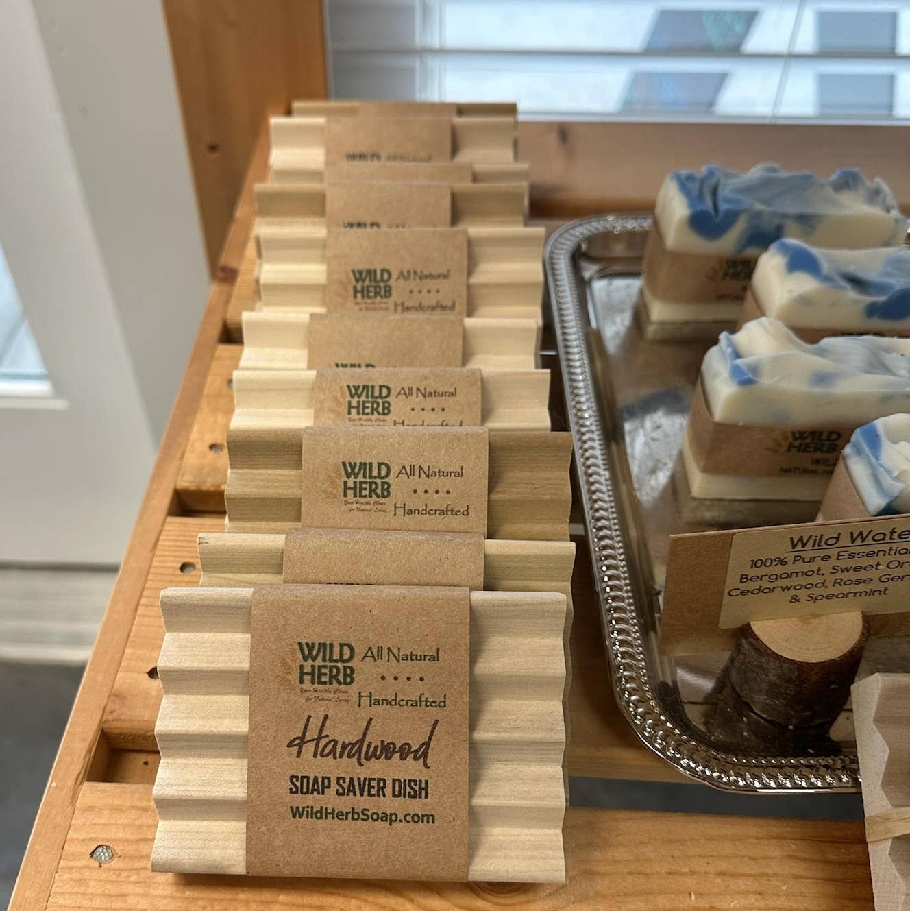 Wild Herb Soap Co - Wholesale Bath Soap Dish - Soap Saver Dish: Made by Hand in USA of Hardwood4