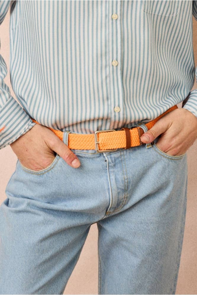 JAQK - Wholesale Belt - Men's - Neon Orange Amalfi Belt0
